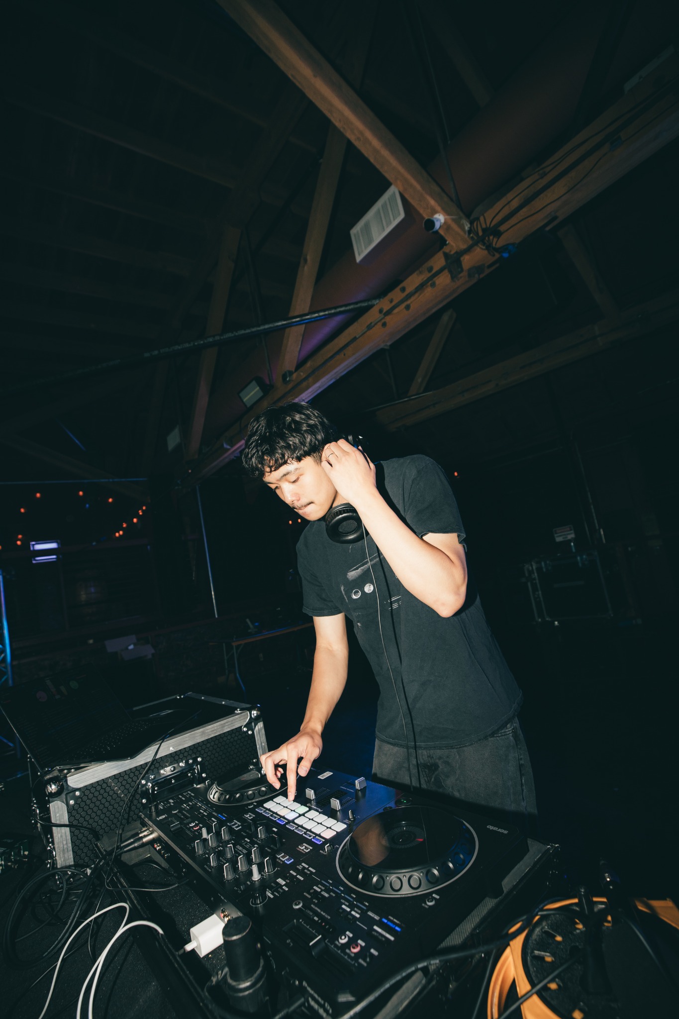 DJ GELO performing behind the decks