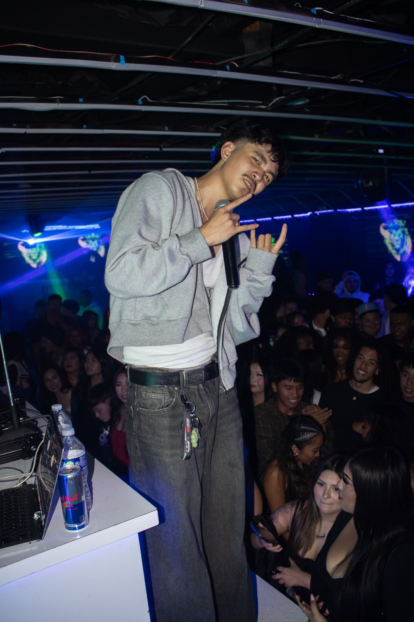 DJ GELO playing for a crowd